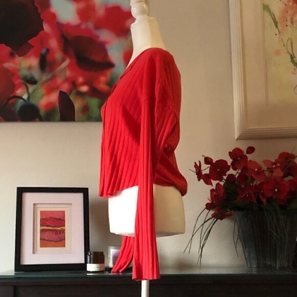 BP Blood Orange Ribbed Sweater Small - Picture 4 of 9